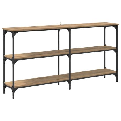 Конзолна маса Дъб 150 x 29 x 75 см Конструирано дърво и метал.