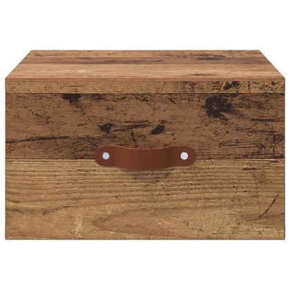 Стенен шкаф за нощно шкафче Старо дърво 35 x 35 x 20 см