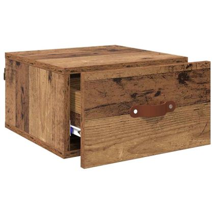 Стенен шкаф за нощно шкафче Старо дърво 35 x 35 x 20 см