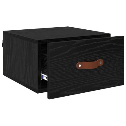 Стенен шкаф за нощно шкафче Черния дъб 35 x 35 x 20 см