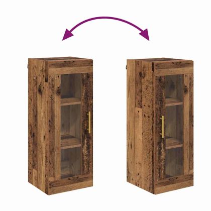 Стенен шкаф Старо дърво 34,5 x 34 x 90 см