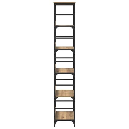 Рафт за книги Дъб 50 x 33 x 188,5 см Инженерно дърво