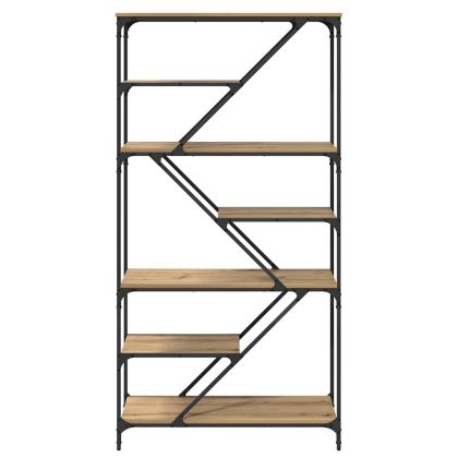 Рафт за книги Дъб 91 x 36 x 176 см Инженерно дърво