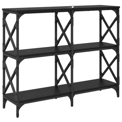 Конзолна маса Черния дъб 100 x 28 x 80,5 см Инженерно дърво