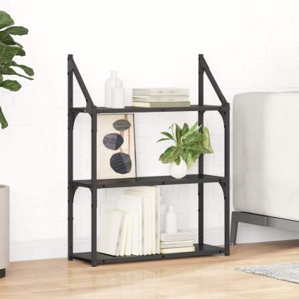 Стенен рафт с рафт Черния дъб 60 x 21 x 78,5 cm Инженерно дърво