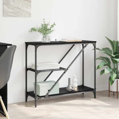 Конзолна маса Черния дъб 88,5 x 30 x 75 см Инженерно дърво