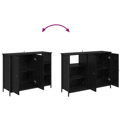 Служебен шкаф Черния дъб 100 x 33 x 75 см Инженерно дърво