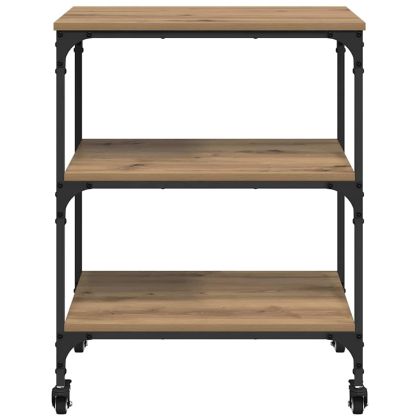 Кухненска количка Дъб 60 x 41 x 76 см Инженерно дърво