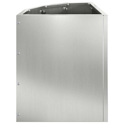 Ъглов сандък за цветя Сребрист 30 x 30 x 35 см