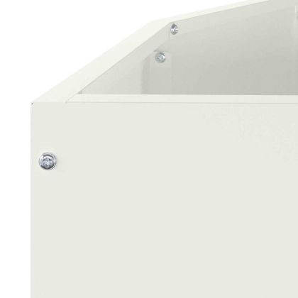 Кашпа Бяло 120 x 60 x 35 cm Стомана