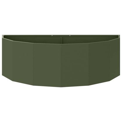 Кашпа Маслинено зелено 120 x 60 x 35 cm Стомана