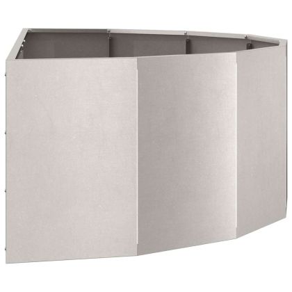 Кашпа Сребрист 120 x 60 x 35 cm Неръждаема стомана