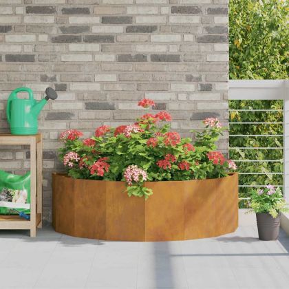 Кашпа Ръждясало 120 x 60 x 35 cm Патинираща стомана