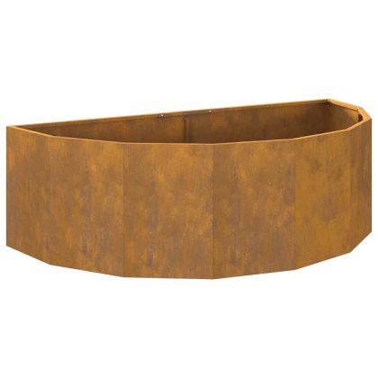 Кашпа Ръждясало 120 x 60 x 35 cm Патинираща стомана