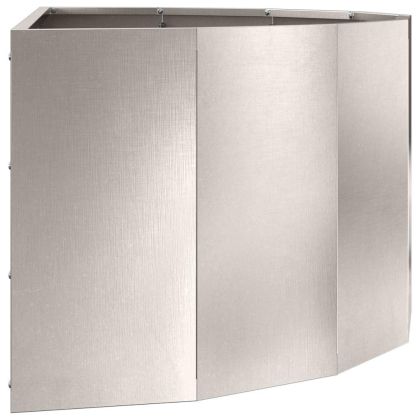 Кашпа Сребрист 90 x 45 x 35 cm Неръждаема стомана