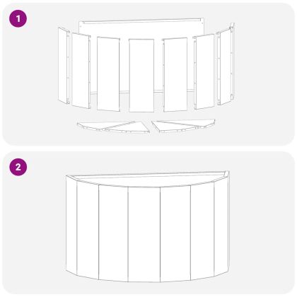 Кашпа Антрацит 60 x 30 x 35 см Стомана