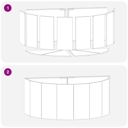 Кашпа Черно 120 x 60 x 50 см Стомана