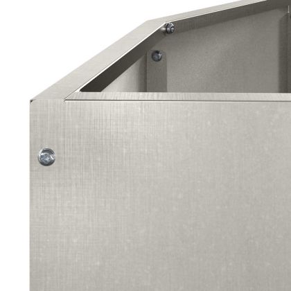 Кашпа Сребрист 120 x 60 x 50 см Неръждаема стомана