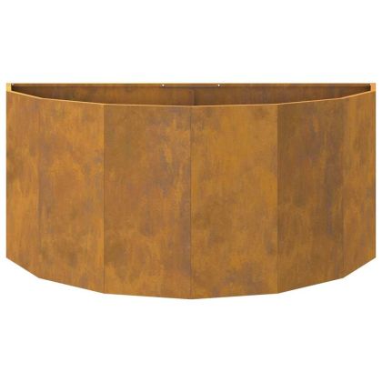 Кашпа Ръждясало 120 x 60 x 50 см Патинираща стомана