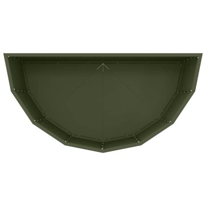 Кашпа Маслинено зелено 90 x 45 x 50 см Стомана