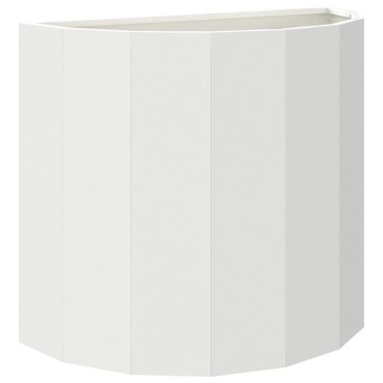 Кашпа Бяло 60 x 30 x 50 см Стомана