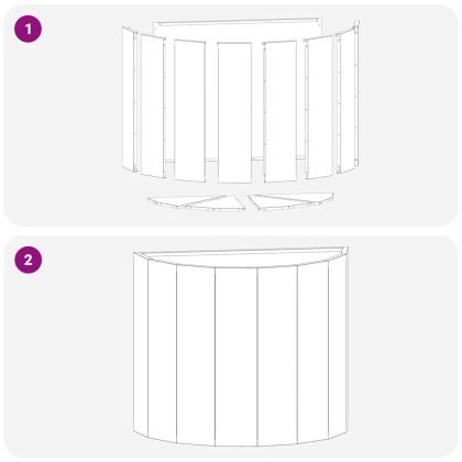 Кашпа Антрацит 60 x 30 x 50 см Стомана