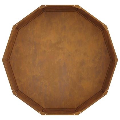 Кашпа Ръждясало 120 x 120 x 35 см Патинираща стомана