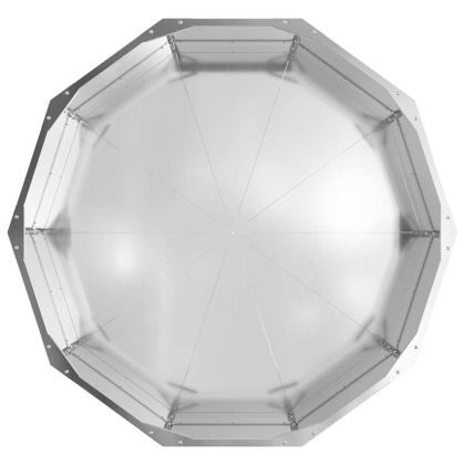 Кашпа Сребрист 90 x 90 x 35 см Галванизирана стомана