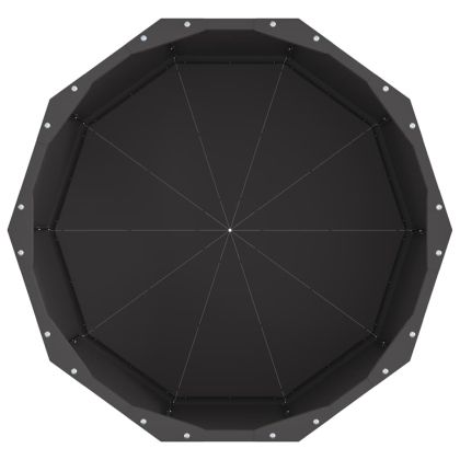 Кашпа Черно 60 x 60 x 35 cm Стомана