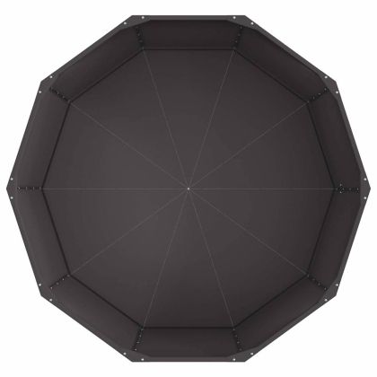 Кашпа Черно 120 x 120 x 50 см Стомана