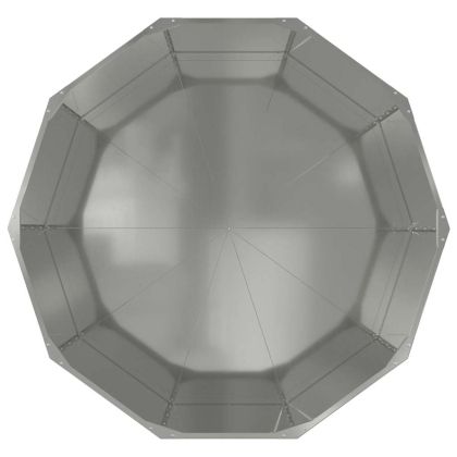 Кашпа Сребрист 120 x 120 x 50 см Галванизирана стомана