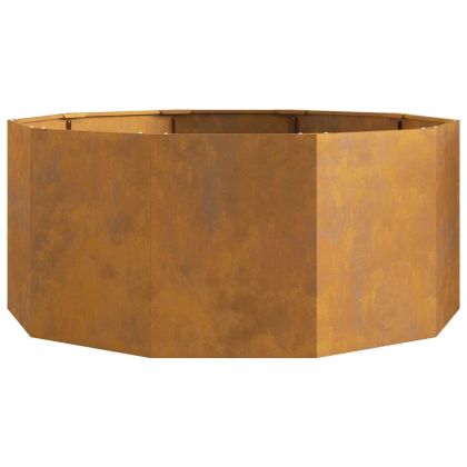 Кашпа Ръждясало 120 x 120 x 50 см Патинираща стомана