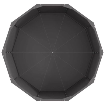 Кашпа Черно 90 x 90 x 50 cm Стомана