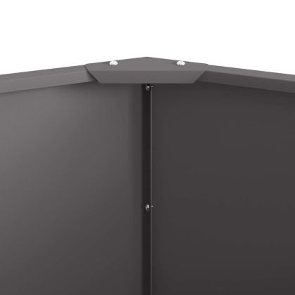 Кашпа Черно 60 x 60 x 50 см Стомана