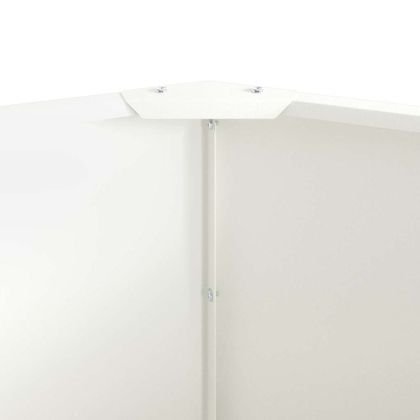 Кашпа Бяло 60 x 60 x 50 см Стомана