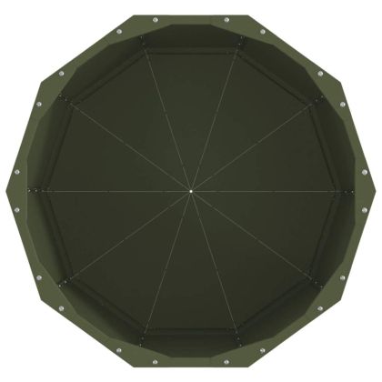 Кашпа Маслинено зелено 60 x 60 x 50 см Стомана