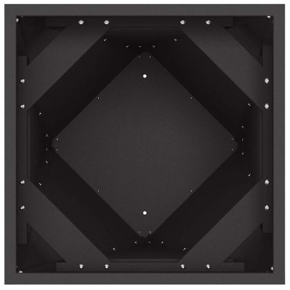 Кашпа 2 pcs Черно 30 x 30 x 75 см Стомана