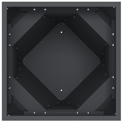 Кашпа 2 pcs Антрацит 30 x 30 x 75 см Стомана