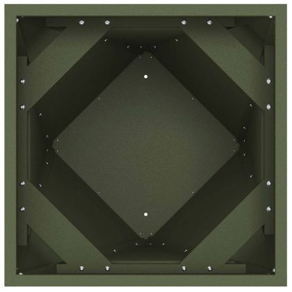 Кашпа Маслинено зелено 30 x 30 x 75 см Стомана