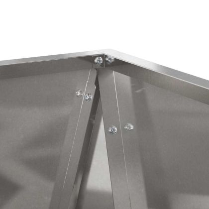 Кашпа Сребрист 30 x 30 x 75 см Неръждаема стомана