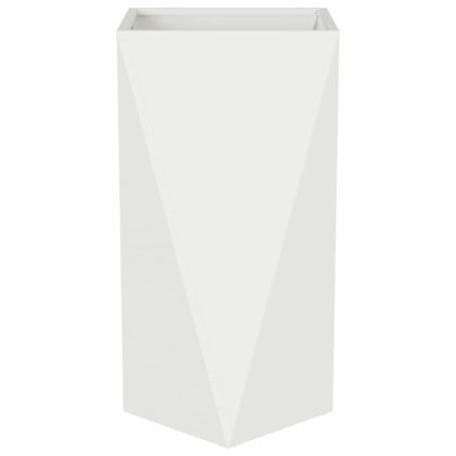 Кашпа Бяло 40 x 40 x 75 cm Стомана