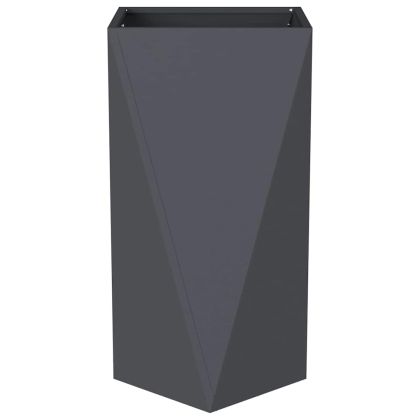 Кашпа 2 pcs Антрацит 40 x 40 x 75 cm Стомана