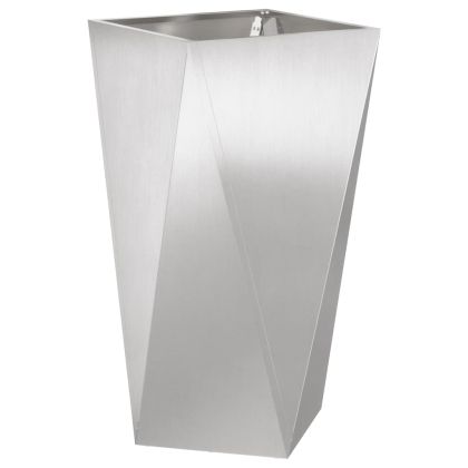 Кашпа 2 pcs Сребрист 40 x 40 x 75 cm Неръждаема стомана