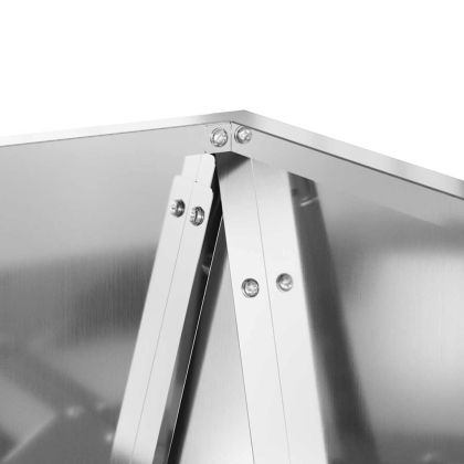 Кашпа Сребрист 50 x 50 x 75 cm Галванизирана стомана