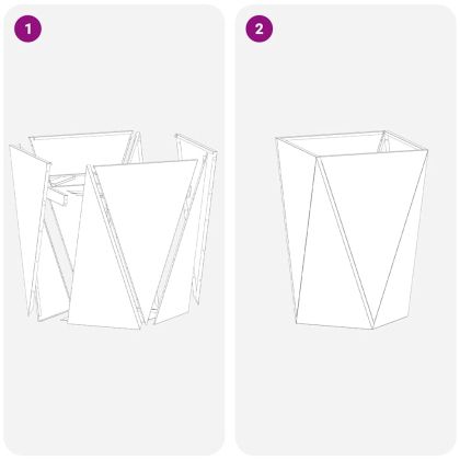 Кашпа 2 pcs Ръждясало 50 x 50 x 75 cm Патинираща стомана