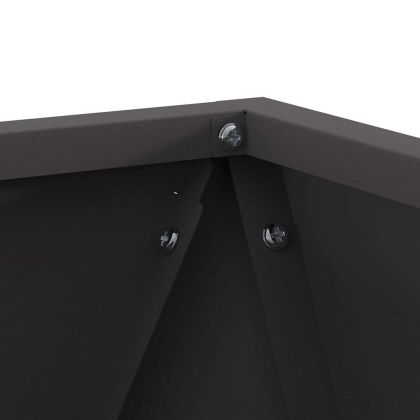 Кашпа Черно 30 x 30 x 30 cm Стомана