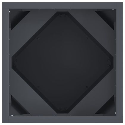 Кашпа 2 pcs Антрацит 30 x 30 x 30 cm Стомана