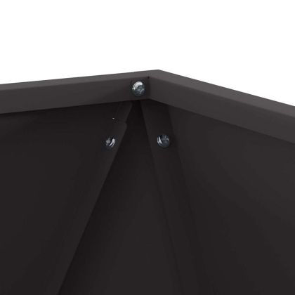 Кашпа 2 pcs Черно 40 x 40 x 40 cm Стомана