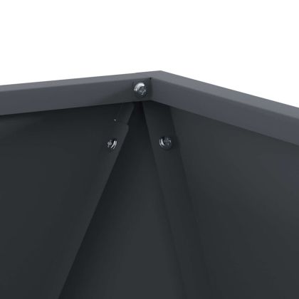 Кашпа 2 pcs Антрацит 40 x 40 x 40 cm Стомана