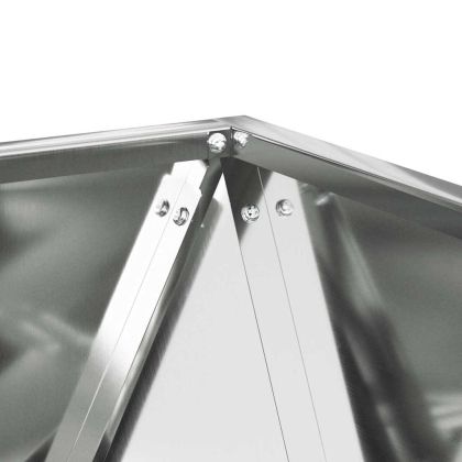 Кашпа Сребрист 40 x 40 x 40 cm Галванизирана стомана